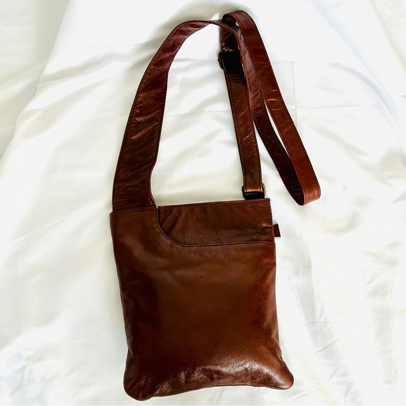 latico Bags Latico Genuine Leather Crossbody Bag Brown Poshmark
